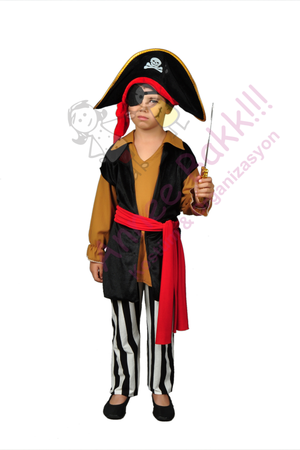 Korsan Jack Sparrow Kostümü, Deniz Korsanı Kostümü - 1