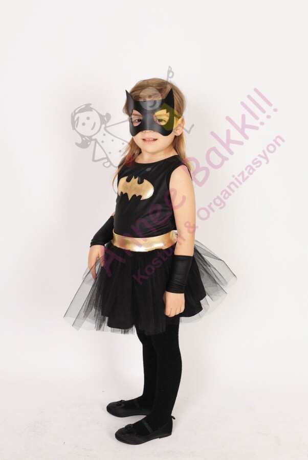 Mini Batgirl Kostüm Seti, Kız Çocuklarına Özel Batgirl Kostümü, Hızlı Kargo - 2