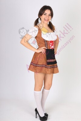 Oktoberfest Kadın Kostümü, Almanya Yetişkin Kadın Kostümü, Hızlı Kargo - 2