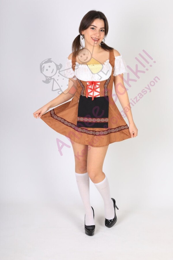 Oktoberfest Kadın Kostümü, Almanya Yetişkin Kadın Kostümü, Hızlı Kargo - 3