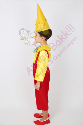 Pinokyo Çocuk Kostümü, Pinokyo Kıyafeti, Masalsı Kostümler, Hızlı Kargo - 2