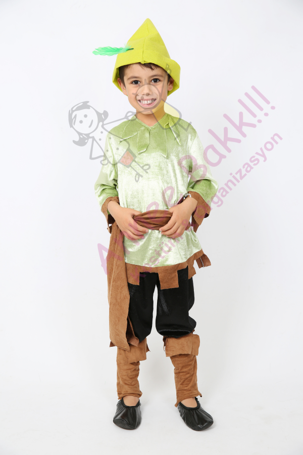 Robin Hood Kostümü, Avcı Çocuk Kostümü, Masalsı Kostümler, Hızlı Kargo - 1