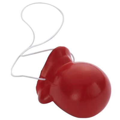 Sesli Plastik Palyaço Burnu, Palyaço Kostüm Aksesuarları, Kırmızı Palyaço Burun - 2