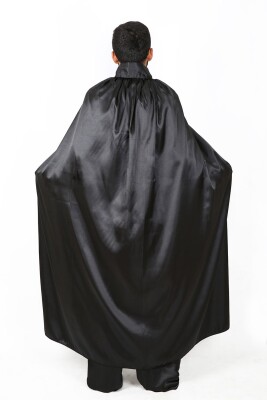 Siyah Renk 110 Cm Pelerin, Cadılar Bayramı Pelerin, Halloween Aksesuarları, Hızlı Kargo - 2