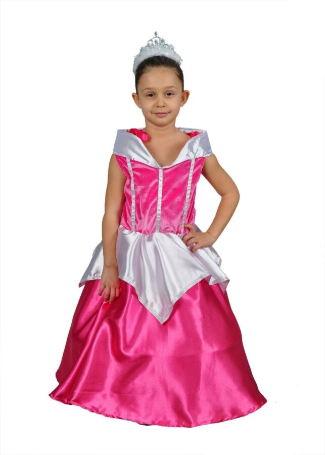 Uyuyan Güzel Çocuk Kıyafeti, Pembe Renk Uyuyan Güzel Kostümü, Masalsı Kostümler, Hızlı Kargo - 1