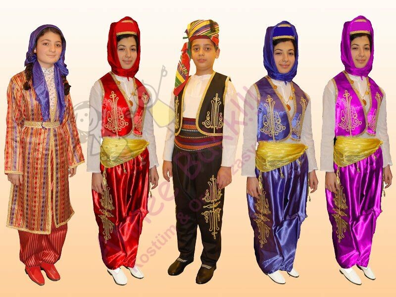 Yöresel Folklorik Kız Kostümü, 23 Nisan Dans Kostümü, Yöresel Kiralık Kostümler. - 2